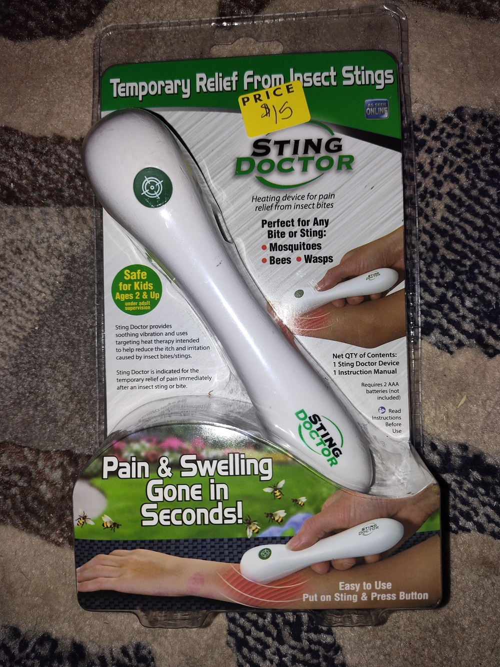 Sting Doctor Insect Sting Relief Device - White